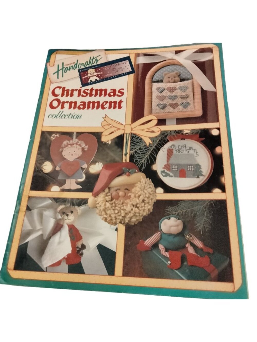 Country Handcrafts Christmas Ornament Collection Cross Stitch Sewing Patterns